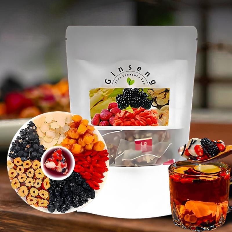 Herbal Wellness Supplement - Ginseng Five Treasure Tea Natural Energy