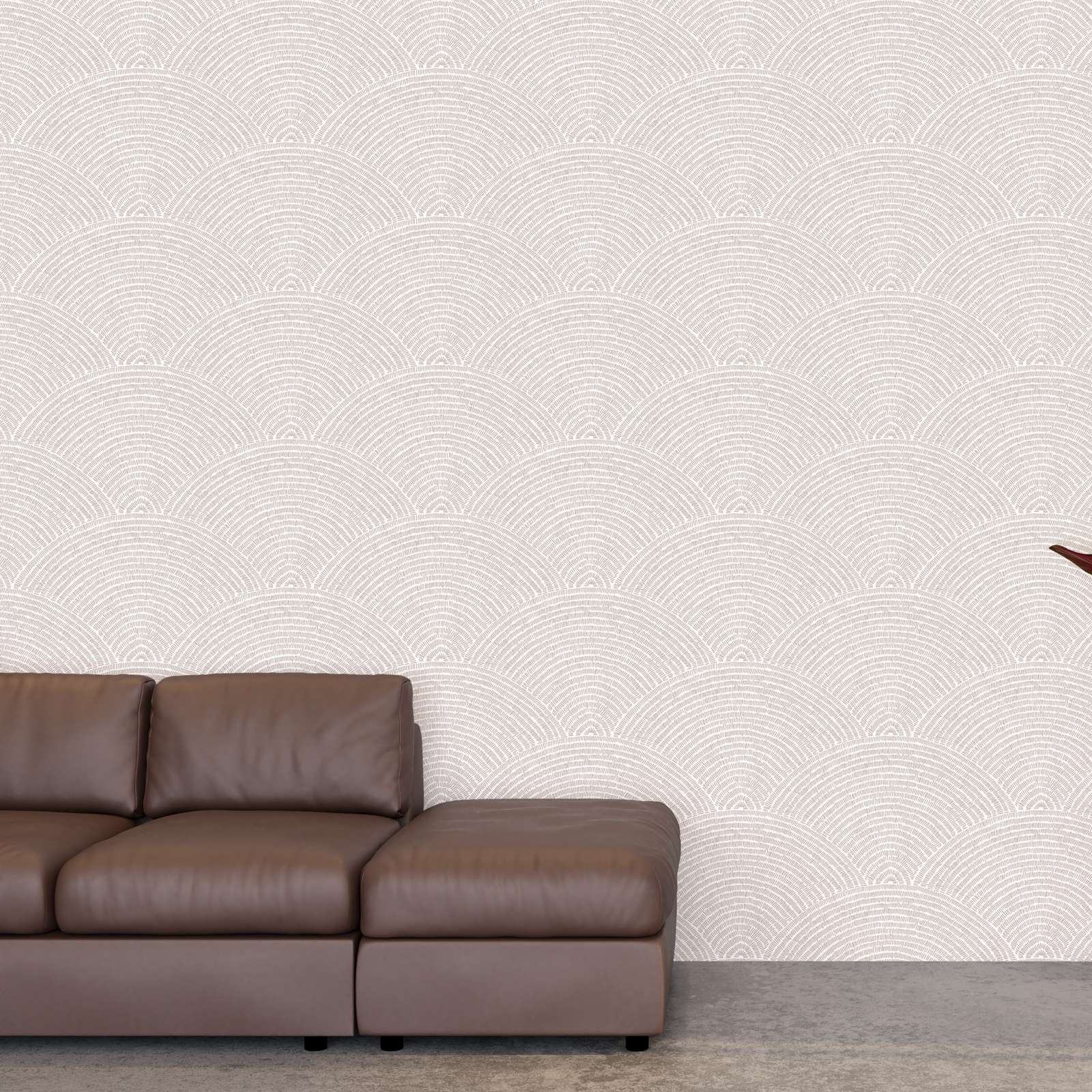 Beige Boho Abstract Wallpaper  - Herbal Wallpaper 评论和价格