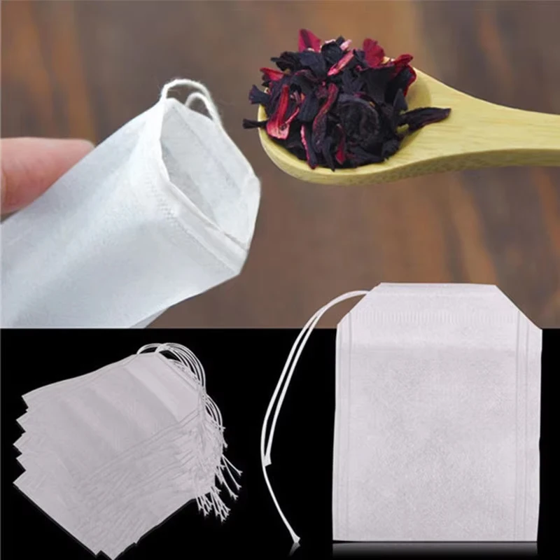 100Pcs Disposable Teabags Non- - Herbal Wellness Supplement 评论和价格