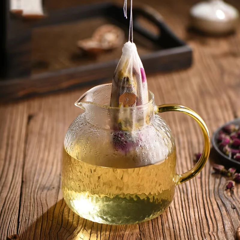 100Pcs Disposable Teabags Non- - Herbal Wellness Supplement 评论和价格