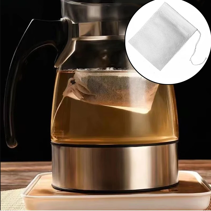 100Pcs Disposable Teabags Non- - Herbal Wellness Supplement 评论和价格