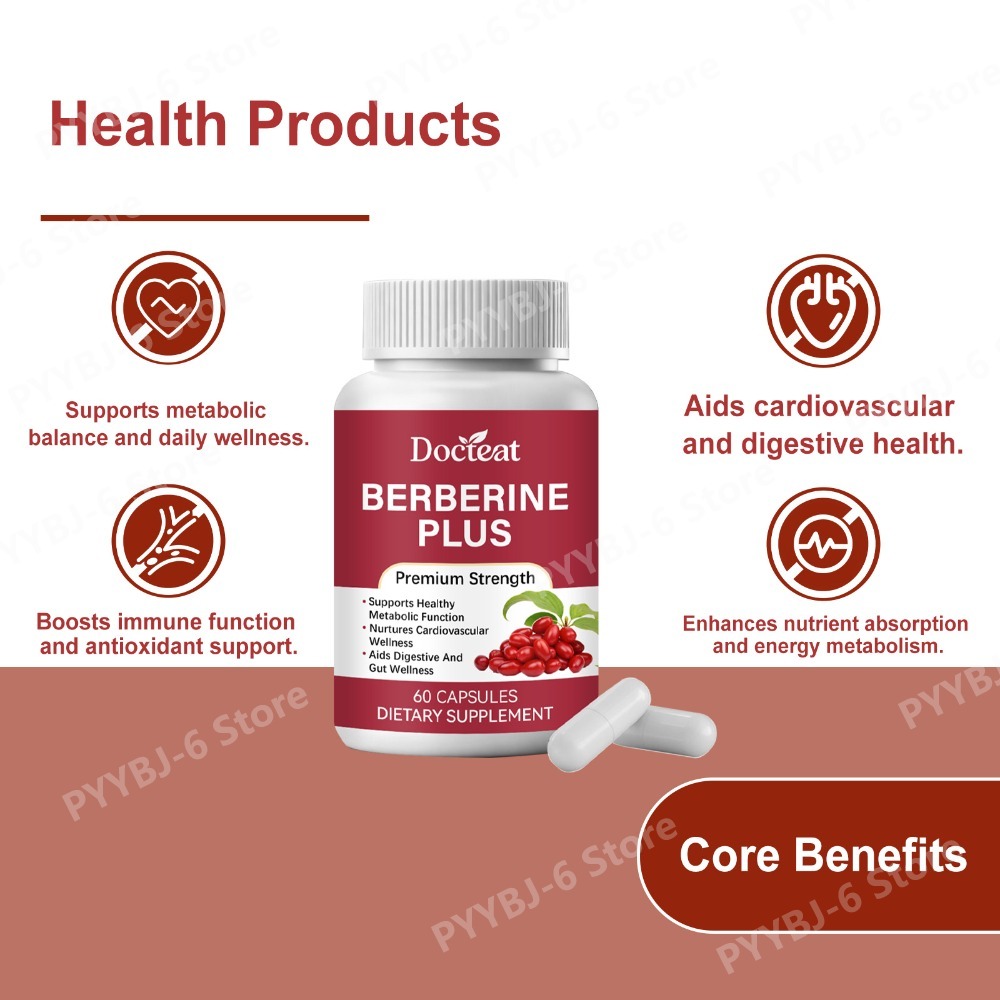 Berberine Plus Supplement 60Ca - Herbal Wellness Supplement 评论和价格