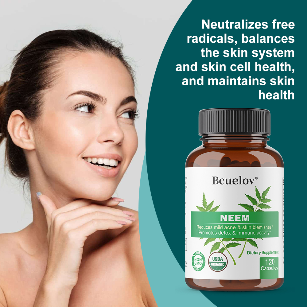 Organic Neem Leaf Capsules, He - Herbal Wellness Supplement 评论和价格