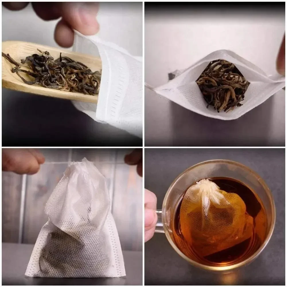 1000-100Pcs Disposable Teabags - Herbal Wellness Supplement 评论和价格