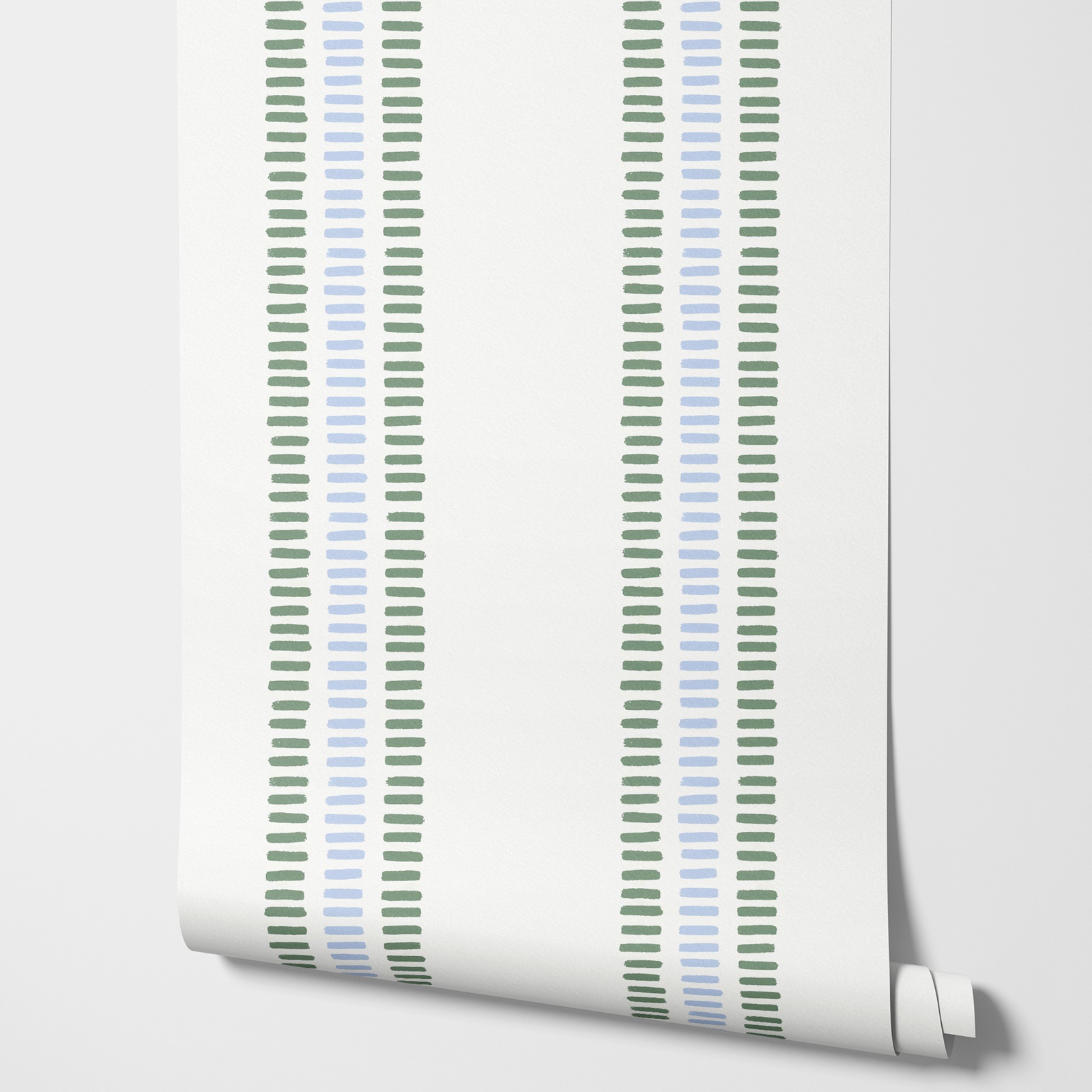 Summer Stripes In Soft Blue an - Herbal Wallpaper 评论和价格