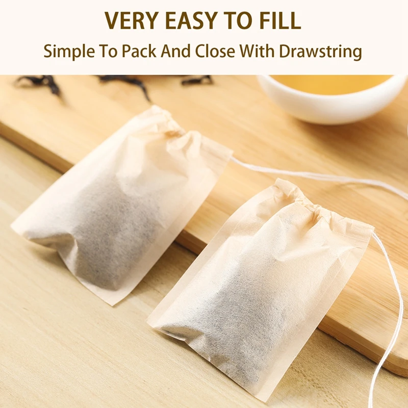 100Pcs Teabags with Drawstring - Herbal Wellness Supplement 评论和价格