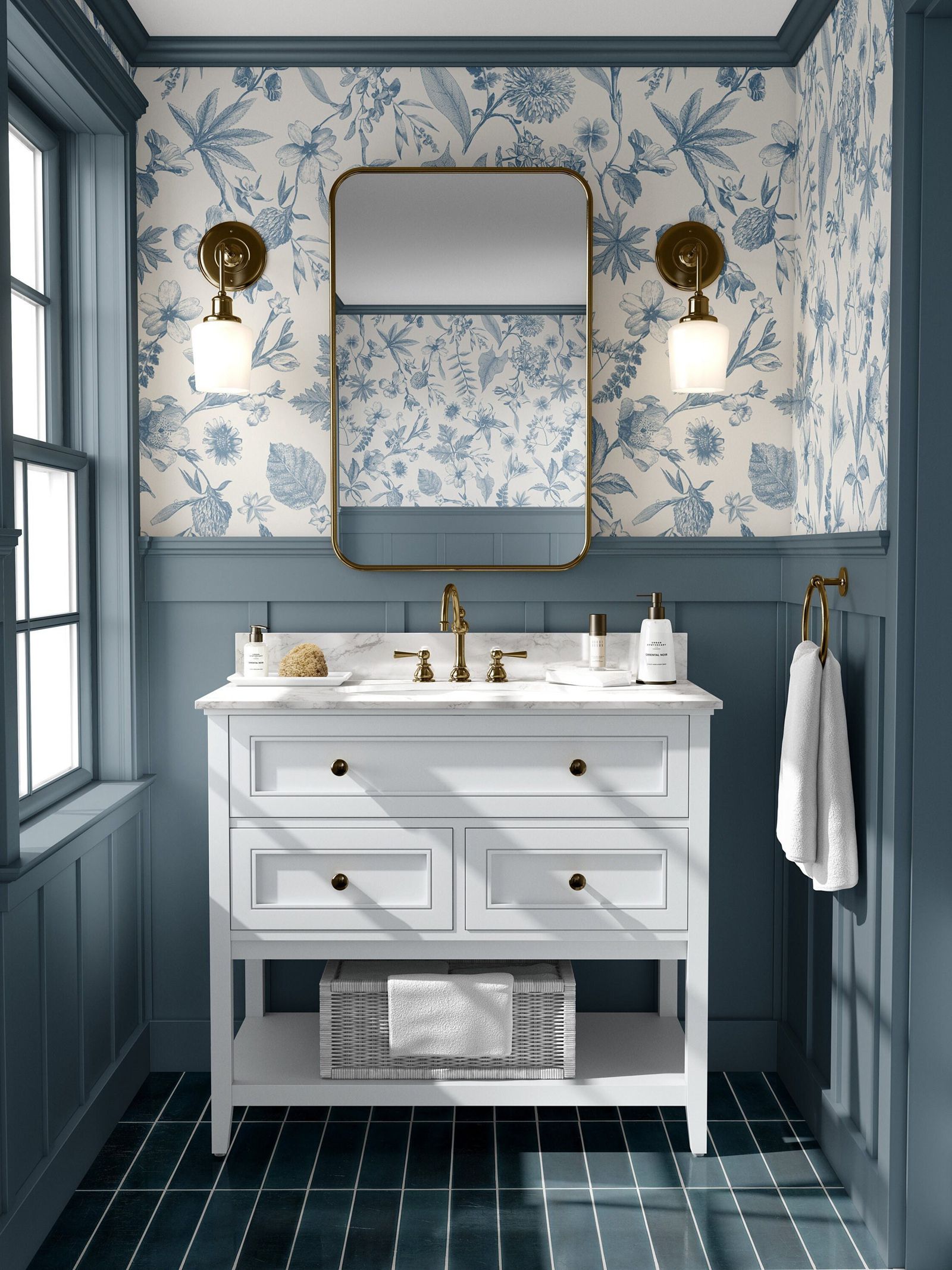Toile Farmhouse Whimsical Wall - Herbal Wallpaper 评论和价格