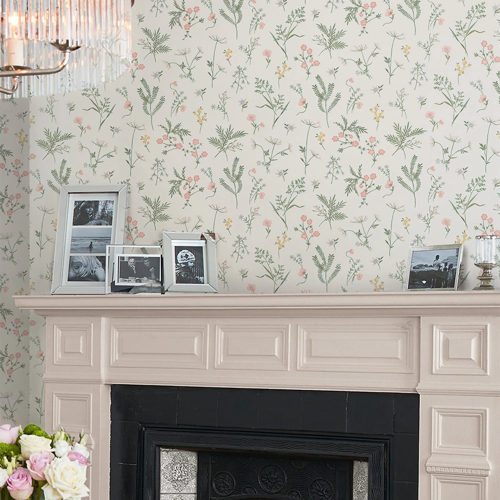 Crosswell Coral Pink Botanical - Herbal Wallpaper 评论和价格