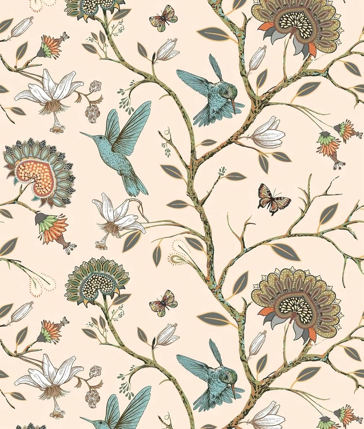 Bird Wallpaper Removable Self  - Herbal Wallpaper 评论和价格