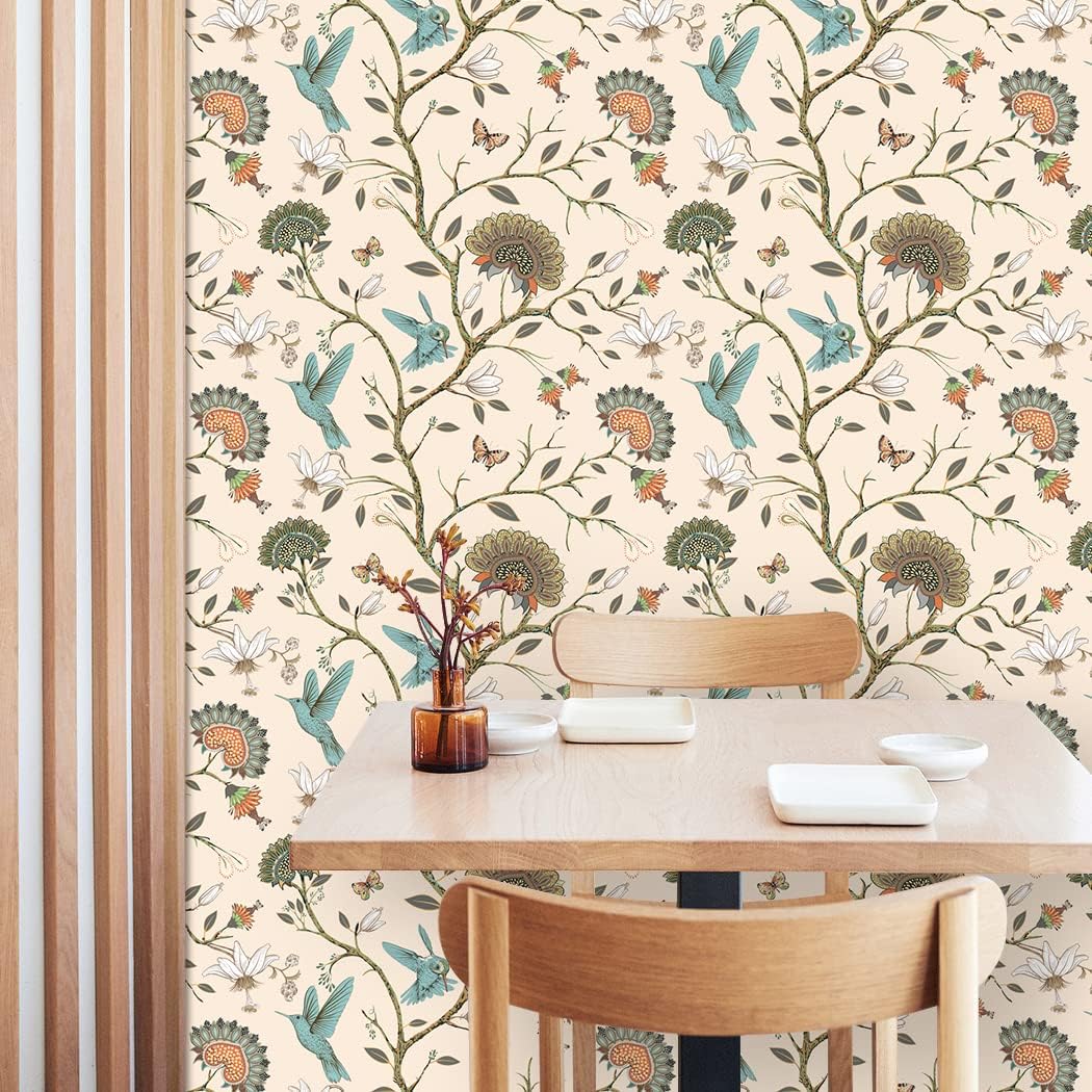 Bird Wallpaper Removable Self  - Herbal Wallpaper 评论和价格