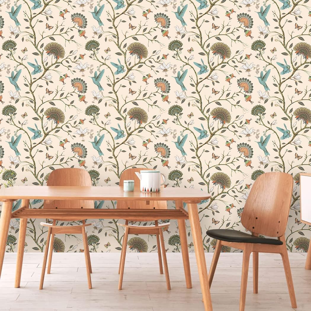 Bird Wallpaper Removable Self  - Herbal Wallpaper 评论和价格