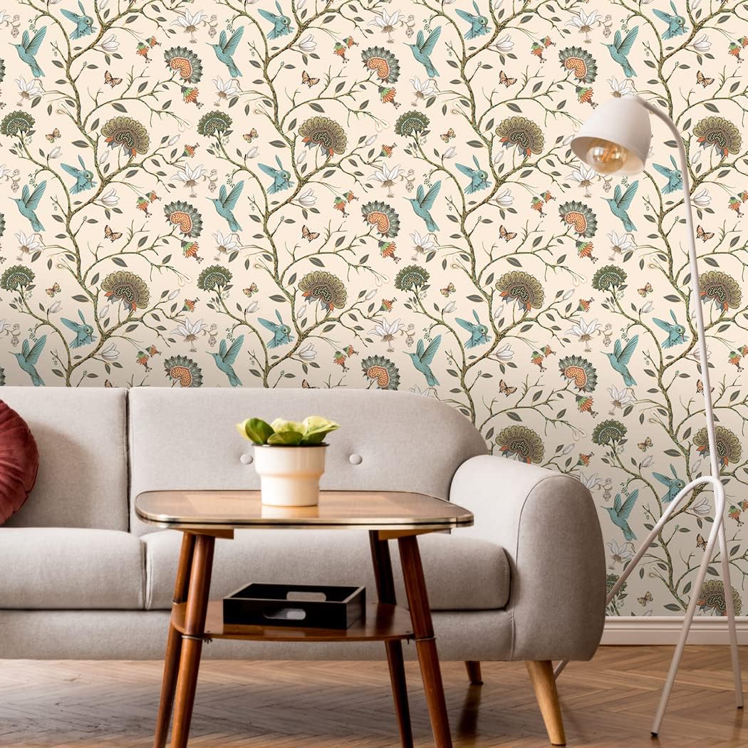Bird Wallpaper Removable Self  - Herbal Wallpaper 评论和价格