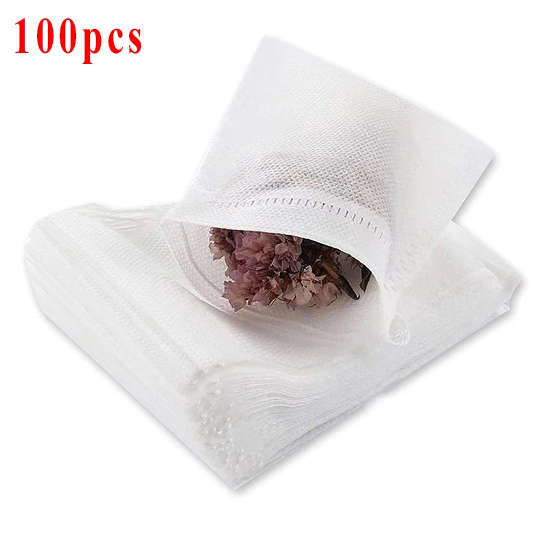 100pcs Disposable Teabags Non- - Herbal Wellness Supplement 评论和价格