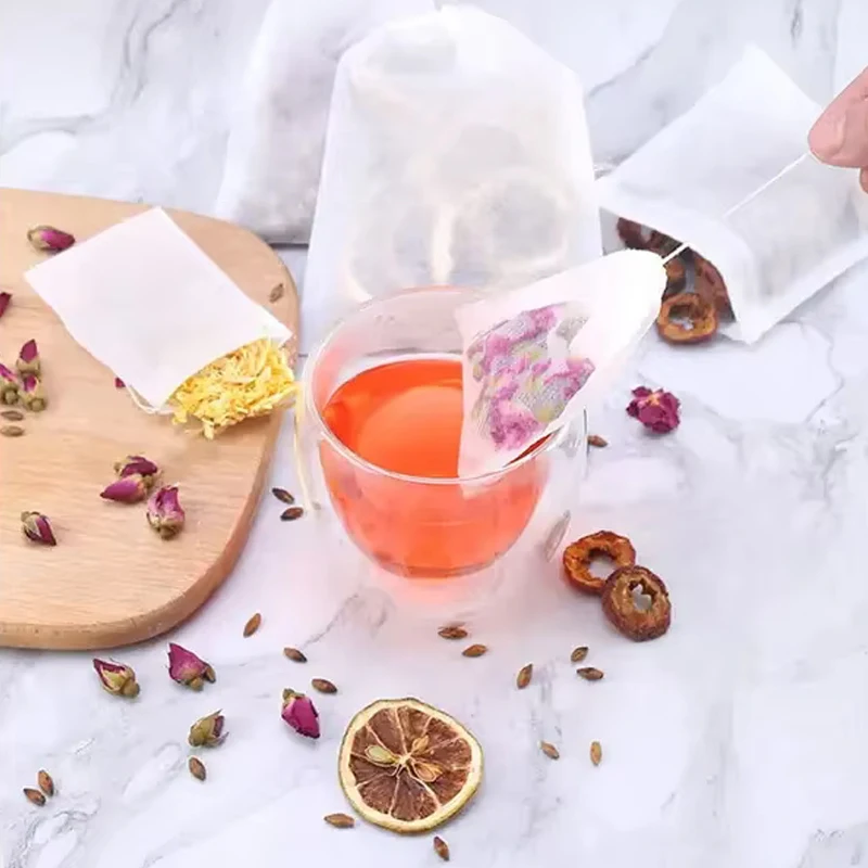 100pcs Disposable Teabags Non- - Herbal Wellness Supplement 评论和价格